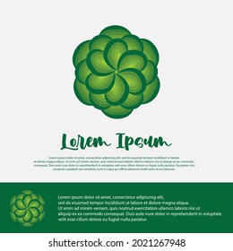 floral logo design template, suitable for beauty, women, and cosmetic brand icons
