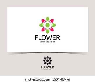 Floral logo. Flower icon. Floral emblem. Cosmetics, Spa, Beauty, Decoration, Boutique logo. Business, Hotel Logo.  Resort and Restaurant Logo.