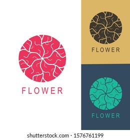 Floral logo. Flower icon. Floral emblem. Cosmetics, Spa, Beauty salon, Decoration, Boutique logo. Luxury, Business, Royal Jewelry, Hotel Logo. Interior Icon. Resort and Restaurant Logo.