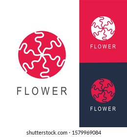 Floral logo. Flower icon. Floral emblem. Cosmetics, Spa, Beauty salon, Decoration, Boutique logo. Luxury, Business, Royal Jewelry, Hotel Logo. Interior Icon. Resort and Restaurant Logo.