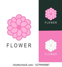 Floral logo. Flower icon. Floral emblem. Cosmetics, Spa, Beauty salon, Decoration, Boutique logo. Luxury, Business, Royal Jewelry, Hotel Logo. Interior Icon. Resort and Restaurant Logo.