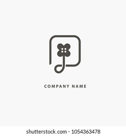 Floral logo. Flower wedding icon. Luxury retro emblem. Cosmetics, Spa, Beauty salon, Decoration, Boutique vector logo. Royal Jewelry, Hotel, Premium Logo. Resort and Restaurant design illustration