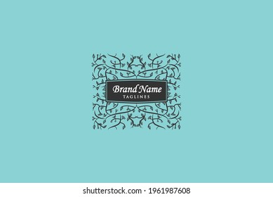 Floral - Logo Icon Vector Custom 1 Fits For : Floral Theme Logo Brand, Logo Exploration, Fashion Brand, Bakes Brand, Bakery, Boutique