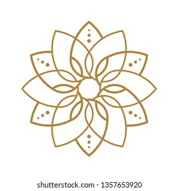Floral logo template vector icon design