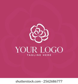 A floral logo that gives off a soft feel.
