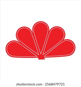 Floral logo type petal icon