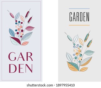 Floral Logos and Labels in Soft Colours