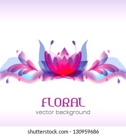 Floral lotus background