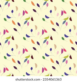 floral and love seamless pattern design.