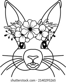 Floral Lovely Bunny File is suitable for t-shirt, laser cutting, sublimation, hobby, cards, invitations, website or crafts projects. Perfect for magazine, news papers, posters, headers, invitation etc