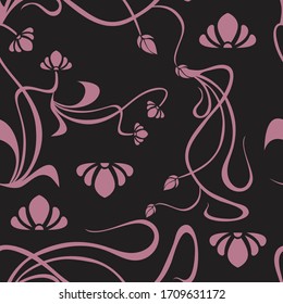 Floral Luxurious Seamless Pattern with Ornament Style. Vintage Concept with Floral Object Suitable for Wallpaper, Card, Invitation, Printing Art, Vector Background