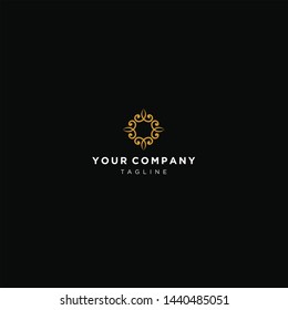 floral luxury logo vector abstract