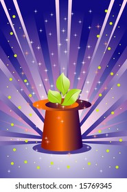 Floral magic background