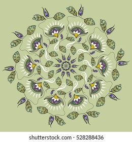 Floral mandala