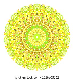 Floral mandala - abstract circular vector graphic design