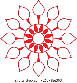 Arte floral del mandala y patrones decorativos