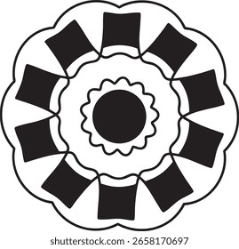 Blumen Mandala Kunst und dekorative Muster