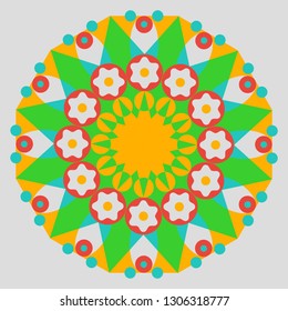 floral mandala background 