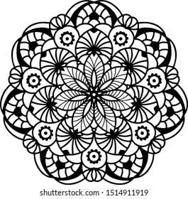 floral mandala background. ornament mandala pattern islamic, arabic, indian, asian.