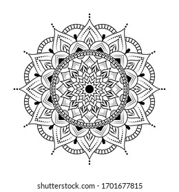 Floral Mandala Background vector Design