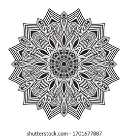 Floral Mandala Background vector Design