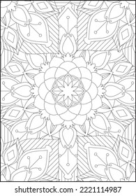 Floral Mandala Coloring Pages, Adult Coloring Pages, Coloring Pages for Kids