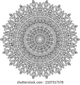 Floral Mandala Coloring Pages For KDP or Coloring Books