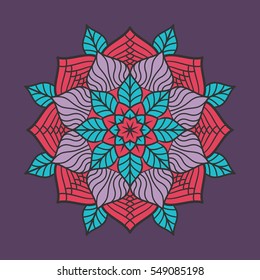 floral mandala concept