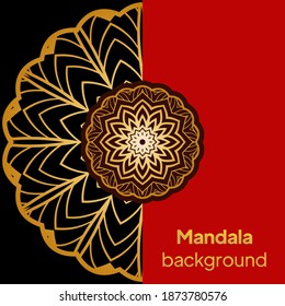 Floral mandala design elements. Vector illustration