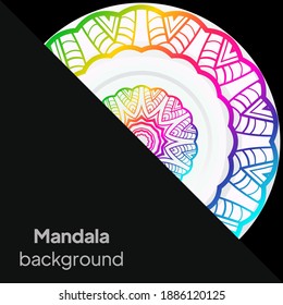 Floral mandala design elements. Vector illustration