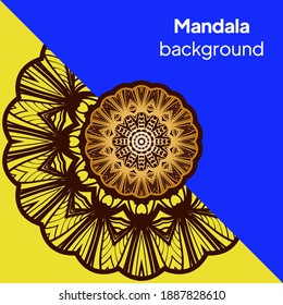 Floral mandala design elements. Vector illustration