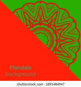 Floral mandala design elements. Vector illustration