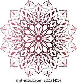 Floral mandala design of Islamic Arabic mosque shape ornamental Sublimation background pattern image