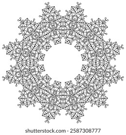 Floral Mandala Design for Stress-Free Coloring Pages