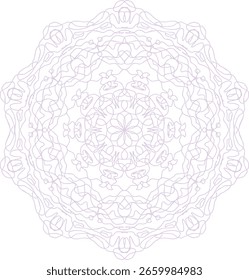 Floral mandala design vector element