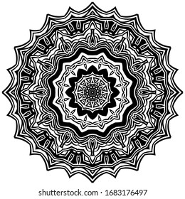 Floral mandala design. Wedding invitation, thank you card, save card, baby shower. Vector illustration