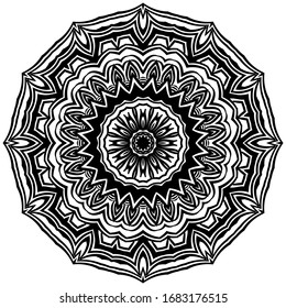 Floral mandala design. Wedding invitation, thank you card, save card, baby shower. Vector illustration