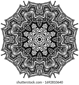 Floral mandala design. Wedding invitation, thank you card, save card, baby shower. Vector illustration