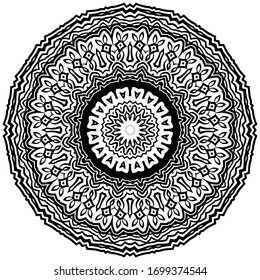 Floral mandala design. Wedding invitation, thank you card, save card, baby shower. Vector illustration