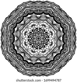 Floral mandala design. Wedding invitation, thank you card, save card, baby shower. Vector illustration