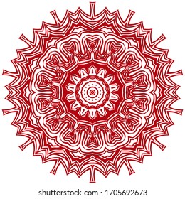 Floral mandala design. Wedding invitation, thank you card, save card, baby shower. Vector illustration