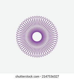 Floral mandala flower with vector illustration template