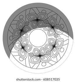 floral mandala icon