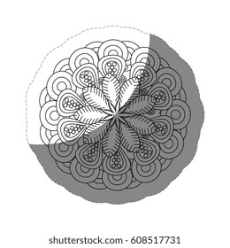 floral mandala icon