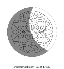 floral mandala icon