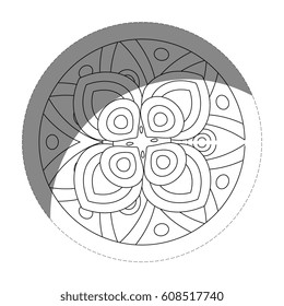 floral mandala icon