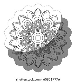 floral mandala icon