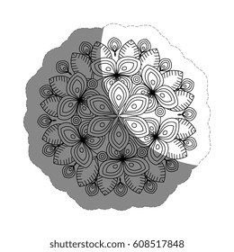 floral mandala icon