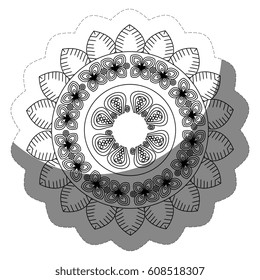 floral mandala icon