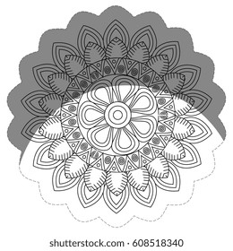 floral mandala icon